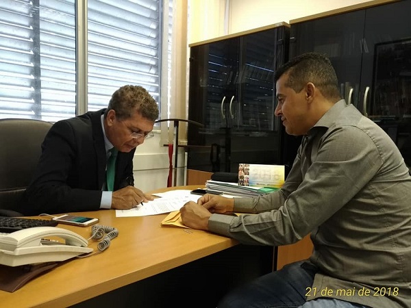 Prefeito de Guajeru viabiliza convênios, realização dos festejos de São Pedro e Campeonato Society