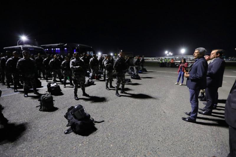 Policiais militares da Bahia são enviados a Brasília para reforçar segurança
