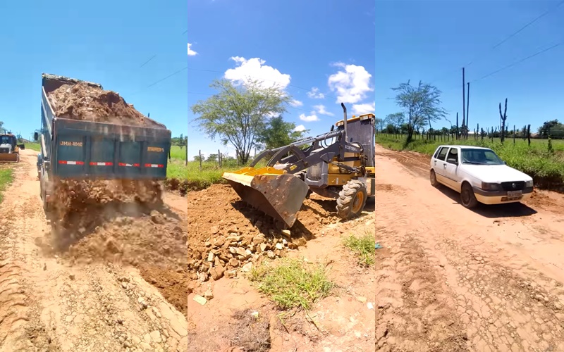 Prefeitura de Tanhaçu realiza melhoras na estrada do Povoado do Tucum