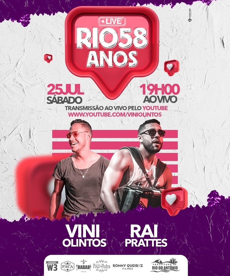 Rio do Antônio: Aniversário de emancipação política terá show transmitido em live