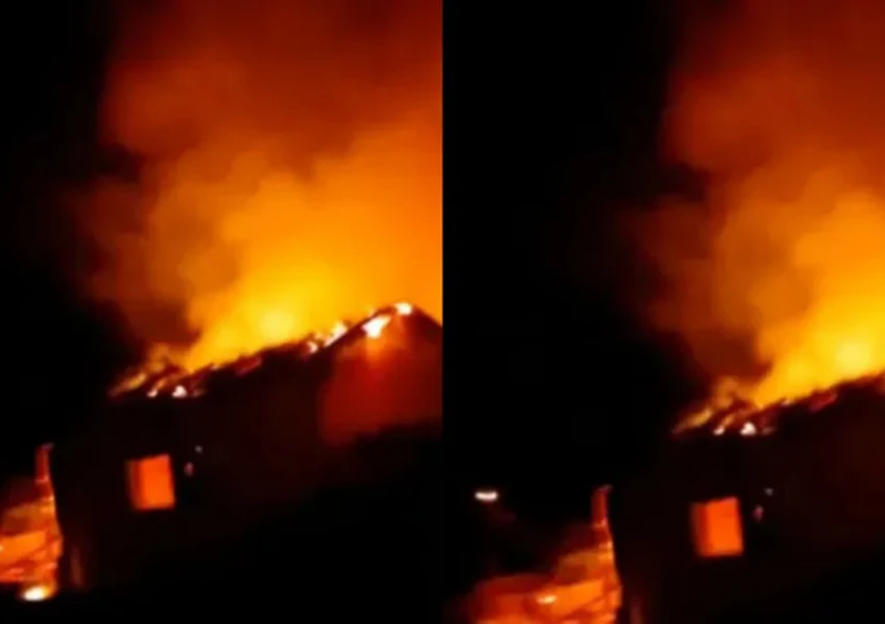 Incêndio de grandes proporções atinge depósito de reciclagem em Vitória da Conquista