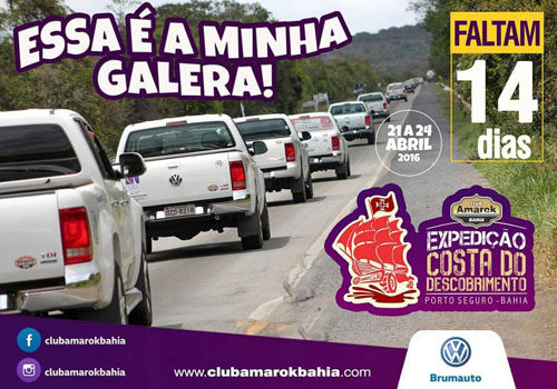 Expedição Costa do Descobrimento; Faltam 14 dias