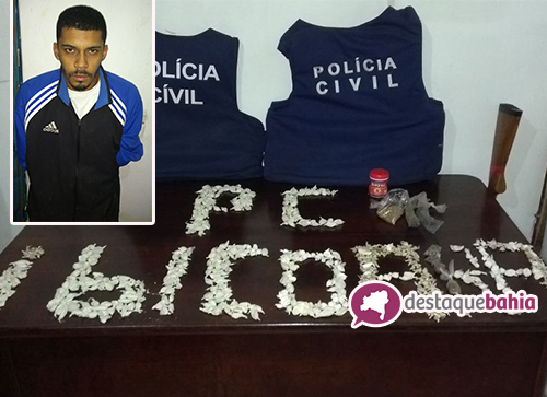 Brumadense é preso com grande quantidade de drogas em Cascavel, distrito de Ibicoara