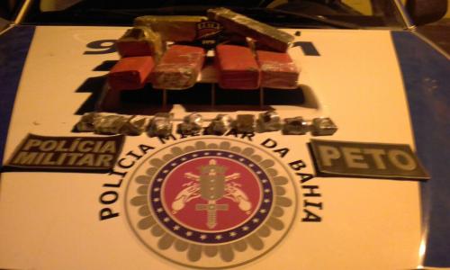 POLÍCIA MILITAR APREENDE MAIS UMA GRANDE QUANTIDADE DE DROGAS EM BRUMADO
