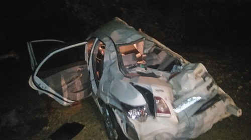 Carro fica destruído, mas motorista sai ileso em grave acidente na BR - 030, em Caetité