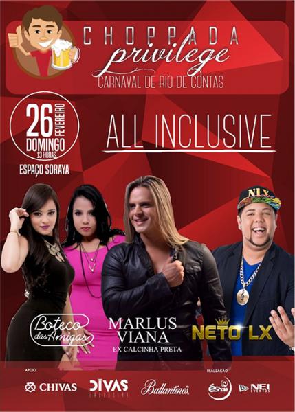 Carnaval 2017: Choppada Privilege contará com mega estrutura e atrações que agradam ao público