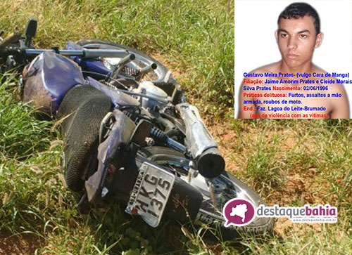 Criminoso morre ao fugir da Polícia e colidir moto com caminhão em Brumado