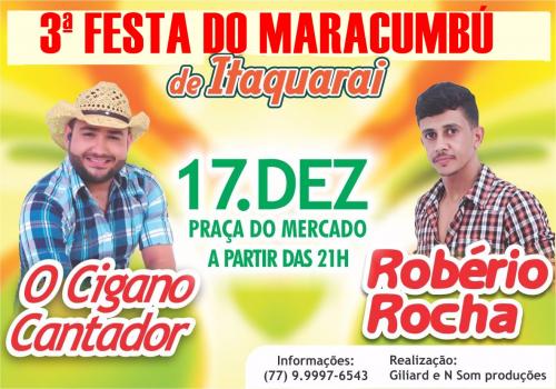 Brumado: Se preparem para a 3ª Festa do Maracumbu em Itaquaraí