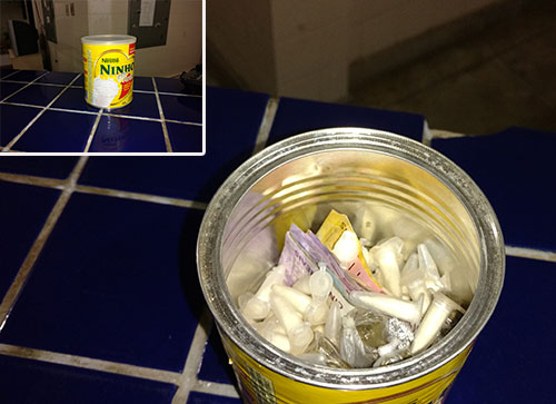 Jovem é preso com drogas em lata de Leite Ninho no São Félix em Brumado