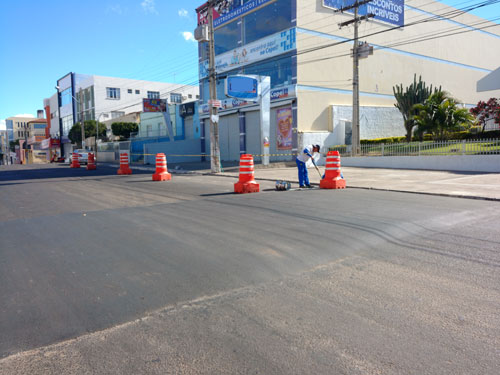 Novos espaços destinados a estacionamento de motos são demarcados em Brumado