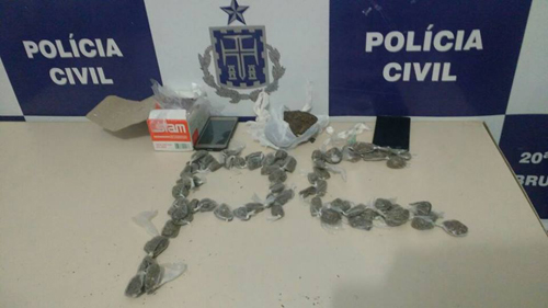 Polícia Civil prende suspeito de tráfico de drogas em Brumado