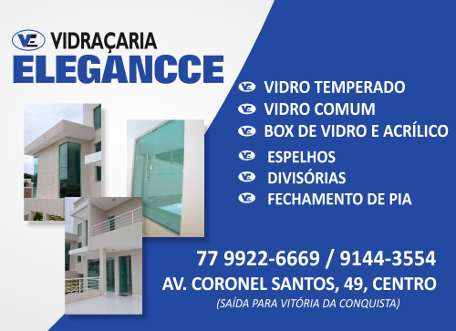 Vidraçaria Elegancce diferente em todos os detalhes, faça um orçamento