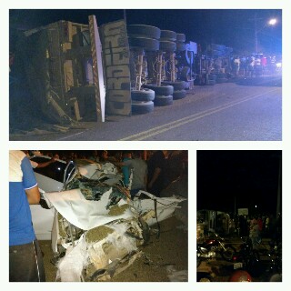 Acidente grave na 'Curva do do 5' em Brumado com uma vítima fatal