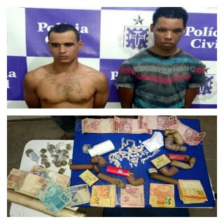 Dois são presos e um menor apreendido por tráfico de drogas no Monte Pascoal em Guanambi