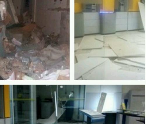 Grupo explode caixas e deixa agência destruída na Chapada Diamantina