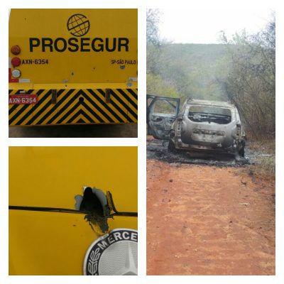 Carro forte é interceptado por bandidos na Ba - 142, próximo à Sussuarana
