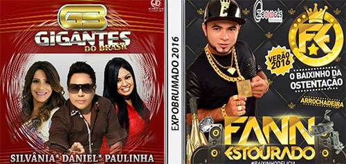Confirmado: ExpoBrumado 2016 terá Gigantes do Brasil e Fann Estourado como atrações musicais do evento