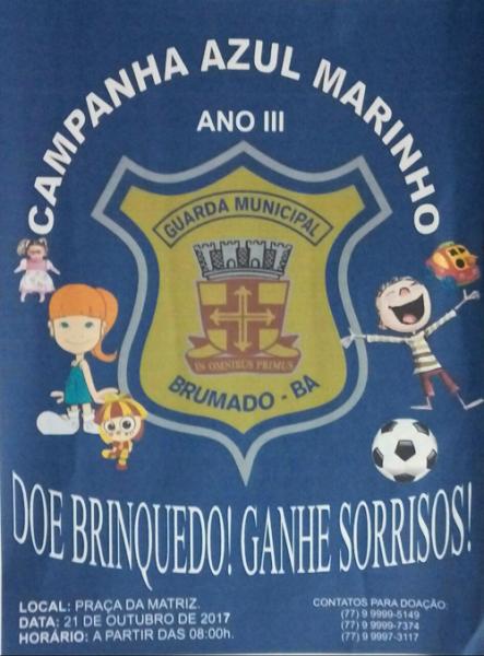'Doe brinquedos, ganhe sorrisos!', participe da Campanha Azul Marinho em Brumado