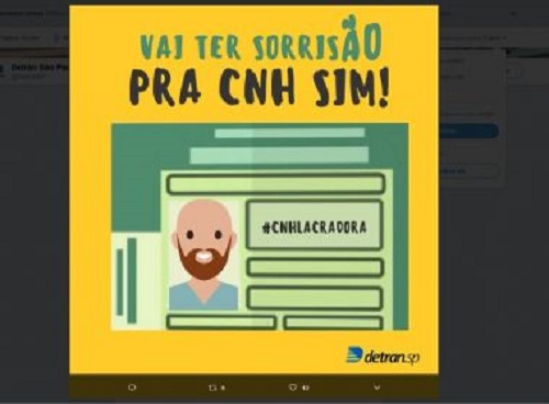 Detran de São Paulo lança campanha para motivar as pessoas a sorrirem nas fotos da CNH