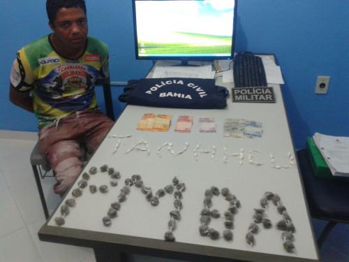 Polícia faz apreensão de drogas em Tanhaçu, um pessoa foi presa