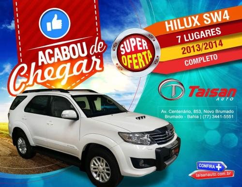 A Taisan Auto disponibiliza uma super Hilux SW4  com preço e condições incríveis 