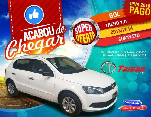 Gol trend 1.0 completo com preços e condições incríveis na Taisan Auto