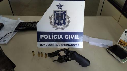 Polícia Civil prende indivíduo e apreende arma de fogo em Brumado