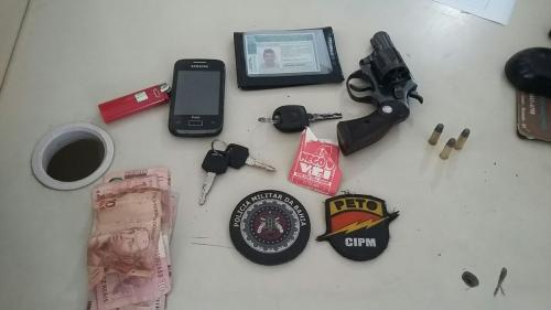 Quatro brumadenses são detidos na zona rural de Malhada de Pedras suspeitos de estarem praticando assaltos