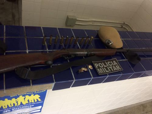 POLÍCIA MILITAR APREENDE ARMA DE FOGO NA ZONA RURAL DE BRUMADO