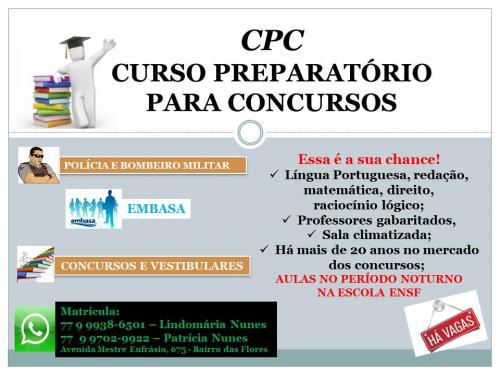 Esteja pronto para as oportunidades, o CPC prepara você