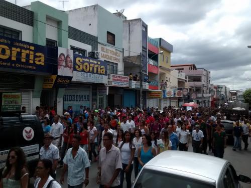 Caminhada pela Paz e por mais efetivo policial 