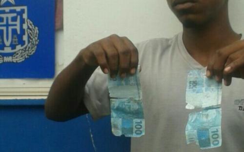 Polícia de Barra da Estiva apreende menor com notas falsificadas de R$ 100,00