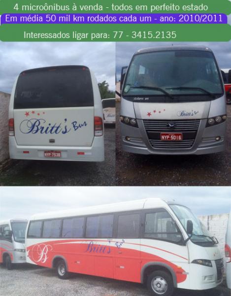 Oportunidade: Quatro microônibus estão à venda com ótimos preços