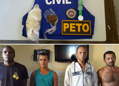 Polícia Civil e Militar prendem assaltantes e traficantes de drogas em Livramento