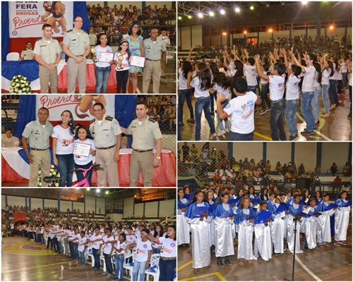 Polícia Militar realiza formatura do Programa educacional de Resistência às Drogas