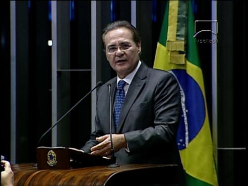 Renan Calheiros é reeleito presidente do Senado Federal