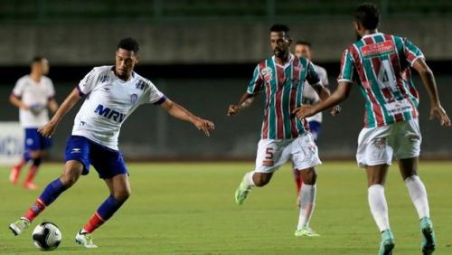 Com gol de Hernane, Bahia vence o Fluminense de Feira por 2 a 0