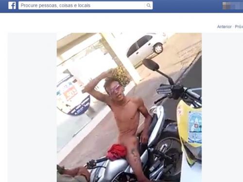 Homem é preso pilotando moto nu em Teresina e questiona: 