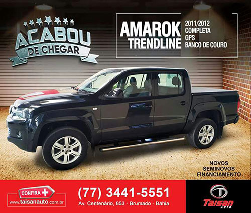 Acabou de chegar na Taisan Auto uma Amarok Trendline completa; confira