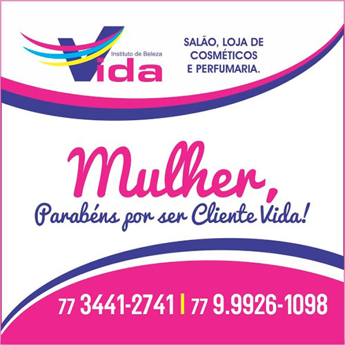 Instituto de Beleza Vida parabeniza cada mulher pelo seu dia