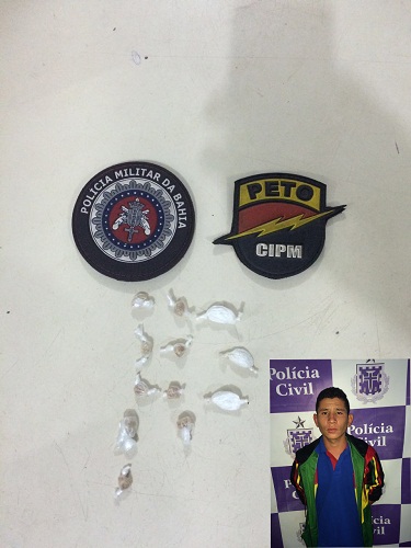 Polícia Militar prende homem em flagrante por tráfico de drogas no bairro São Jorge em Brumado