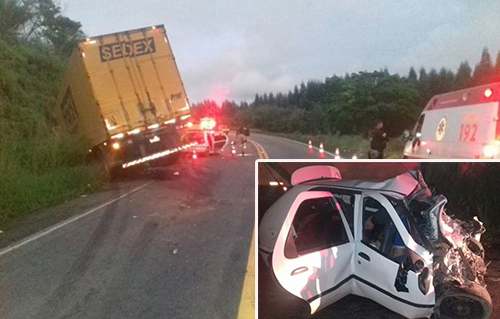 Oito pessoas morrem e uma fica ferida em acidente com carreta na BR-101