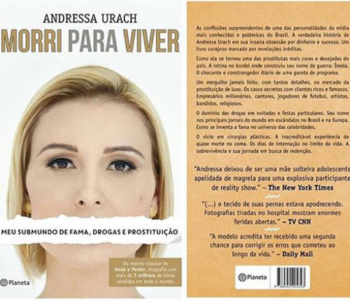 Andressa Urach teme sofrer ameaças de morte por conta da biografia