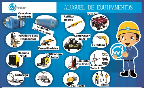 WIZONE: ALUGUEL DE EQUIPAMENTOS E FERRAMENTAS