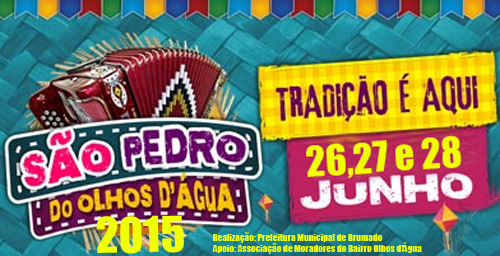 São Pedro dos Olhos d’Água: Prefeitura de Brumado anuncia as atrações da festa