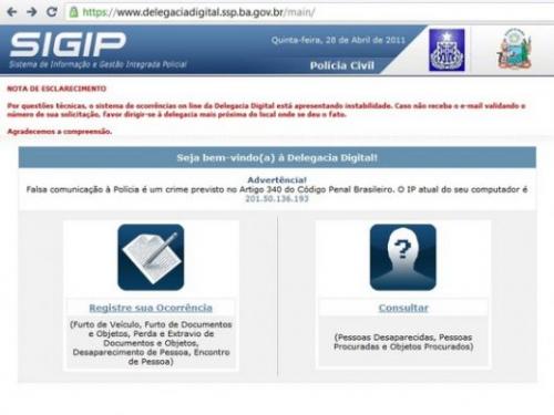 Sistema de Informação e Gestão Integrada Policial (Sigip) é implantado na delegacia de Brumado