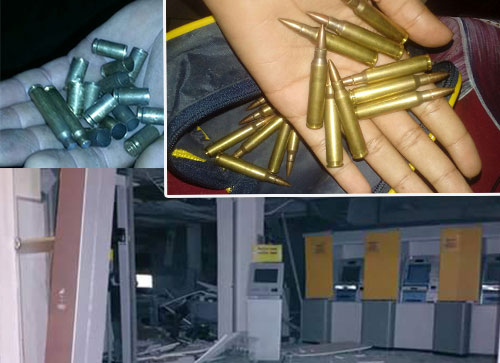 Assaltantes de banco trocam tiros com a polícia e um morre