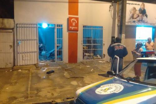 Caixa Eletrônico do Bradesco em Brejões foi explodido durante a madrugada