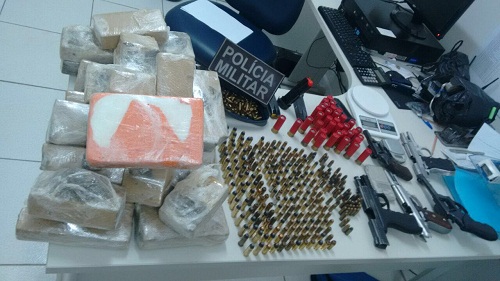 Bom Jesus da Lapa: Polícia apreende grande quantidade de drogas e armas