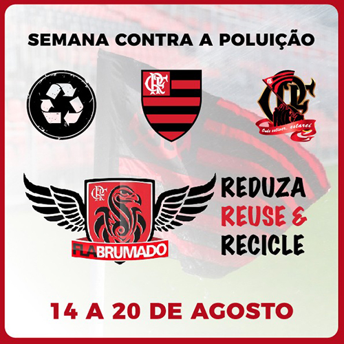 Torcida Organizada do Flamengo em Brumado realiza campanha contra a poluição
